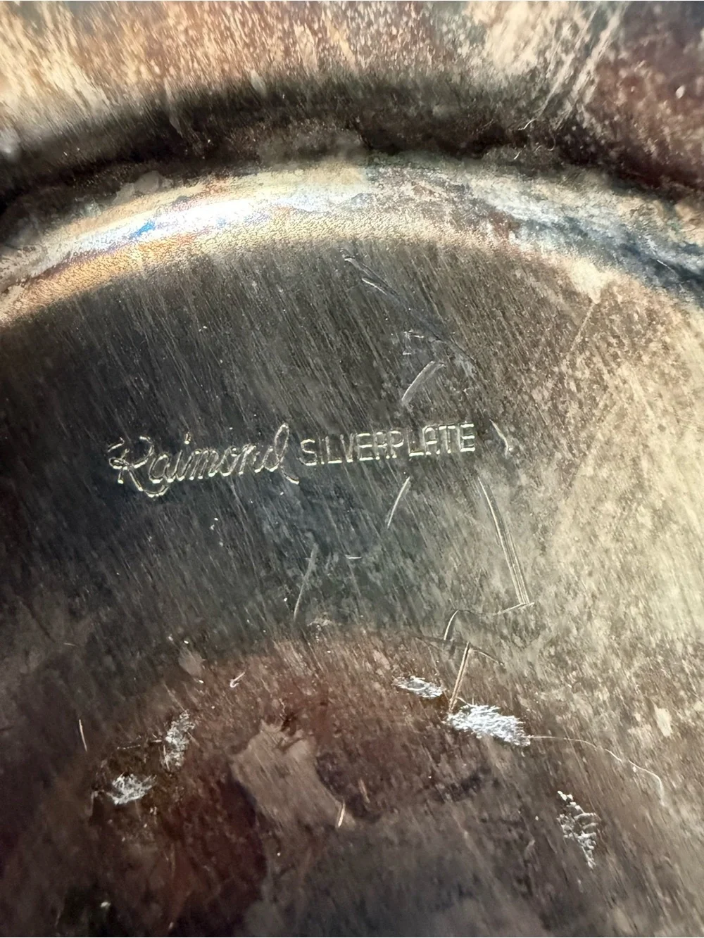 Vintage Raimond Silverplate Fruit/Bread Round Wire Basket Bowl 10